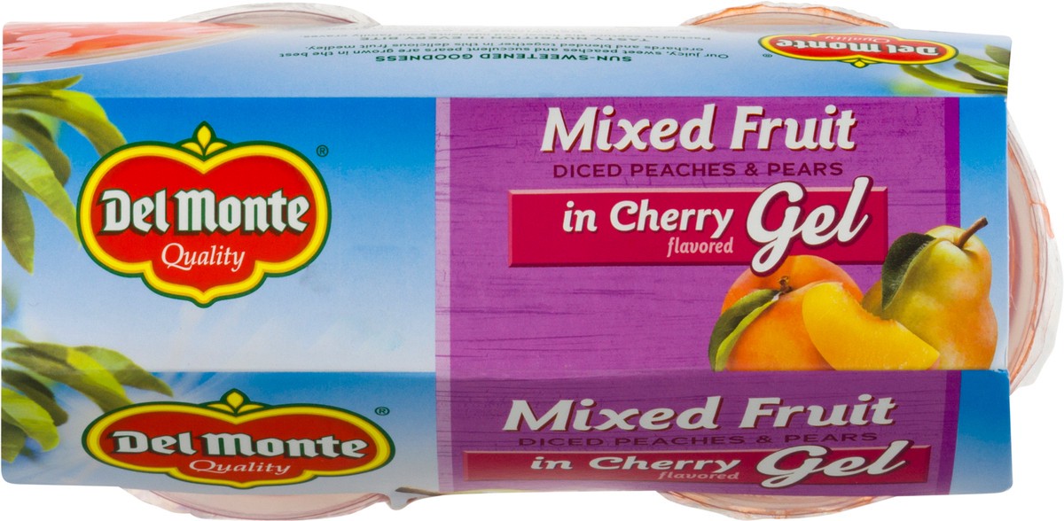 slide 10 of 13, Del Monte Mixed Fruit in Cherry Flavored Gel 4 ea, 4 ct