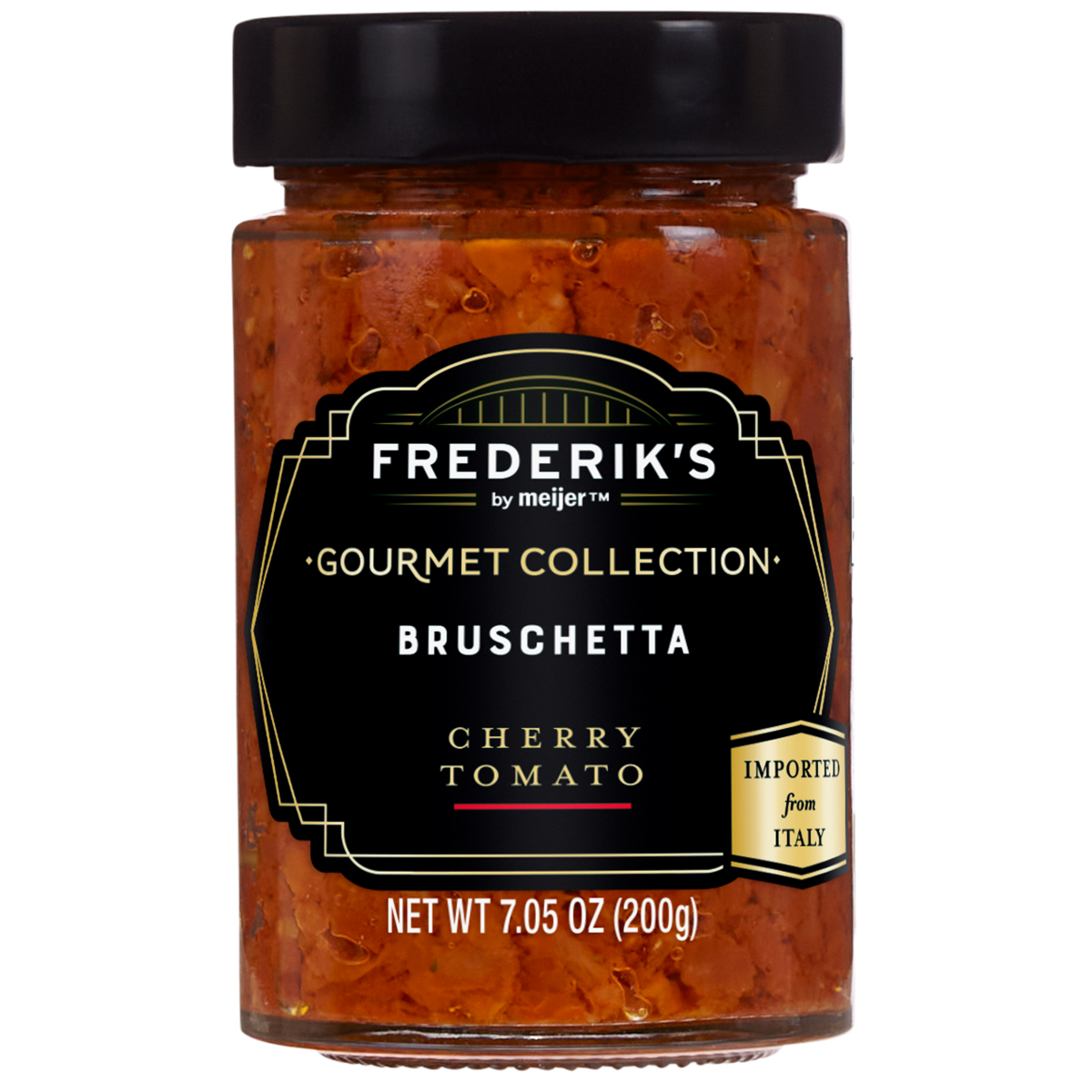 slide 1 of 9, FREDERIKS BY MEIJER Elevated PremiumCherry Tomato Bruschetta 7.05 oz, 7.05 oz