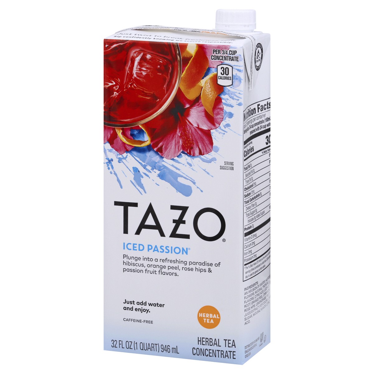 slide 2 of 12, TAZO CONC Passion 6 32oz, 32 fl oz