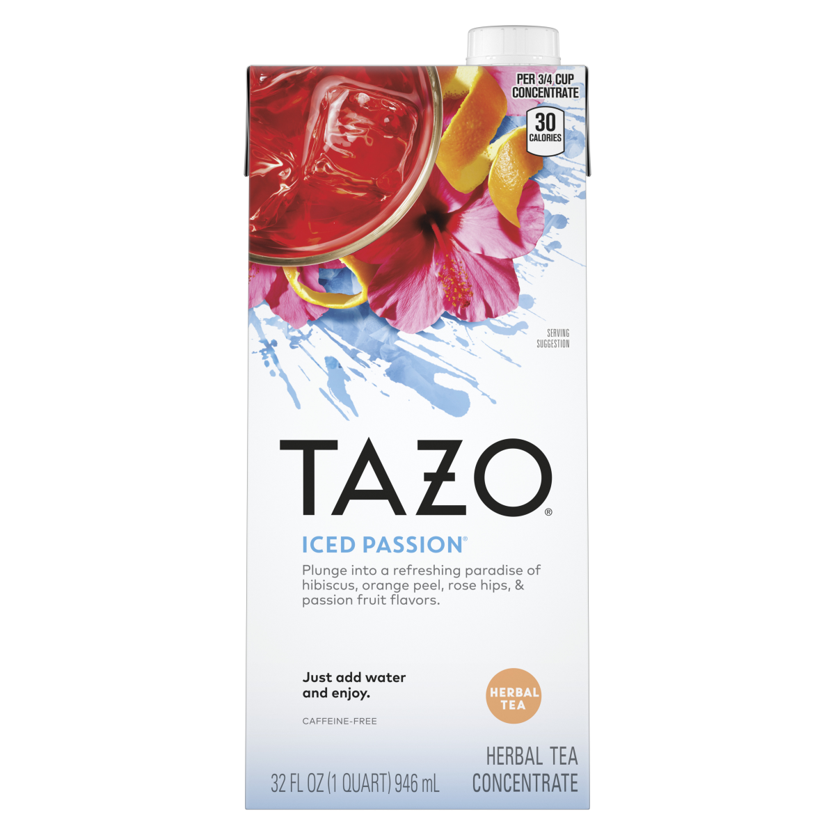 slide 1 of 12, TAZO CONC Passion 6 32oz, 32 fl oz