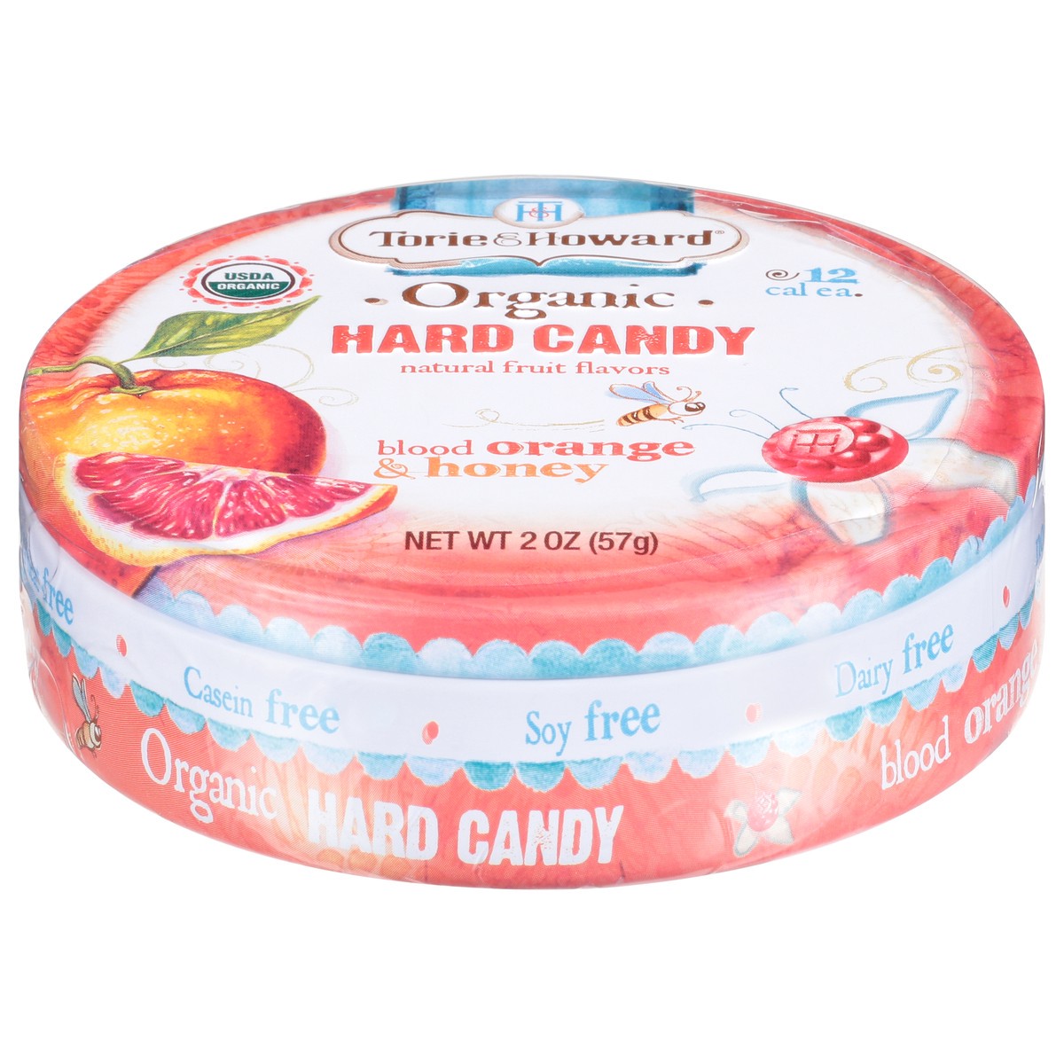 slide 6 of 14, Torie & Howard Organic Blood Orange & Honey Hard Candy 2 oz, 2 oz