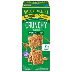 Nature Valley Crunchy Granola Bars, Oats ''n Honey, 98 Bars, 73.01 OZ (49 Pouches)