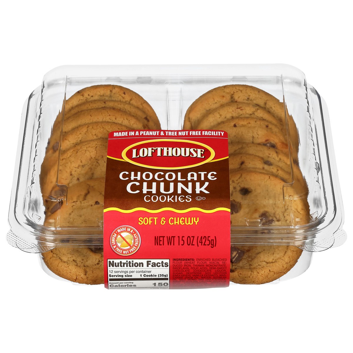 slide 1 of 13, Lofthouse Chocolate Chunk Cookies 15 oz, 15 oz