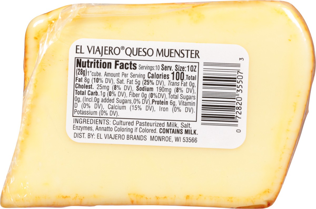 slide 5 of 9, El Viajero Queso Muenster Fresh Melting Cheese 10 oz, 10 oz