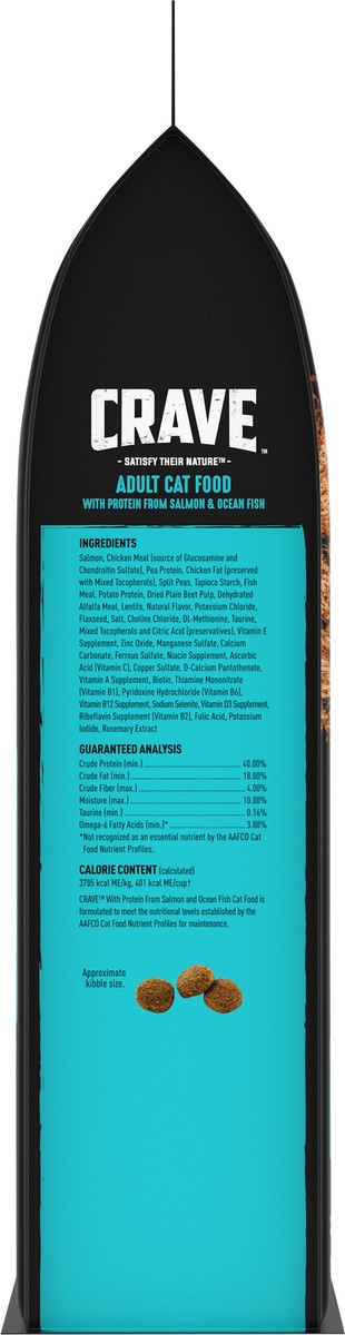 slide 5 of 12, CRAVE 1+ Years Adult With Protein from Salmon & Ocean Fish Cat Food 32 oz, 32 oz