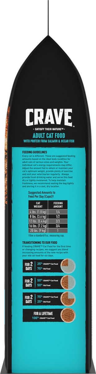 slide 9 of 12, CRAVE 1+ Years Adult With Protein from Salmon & Ocean Fish Cat Food 32 oz, 32 oz