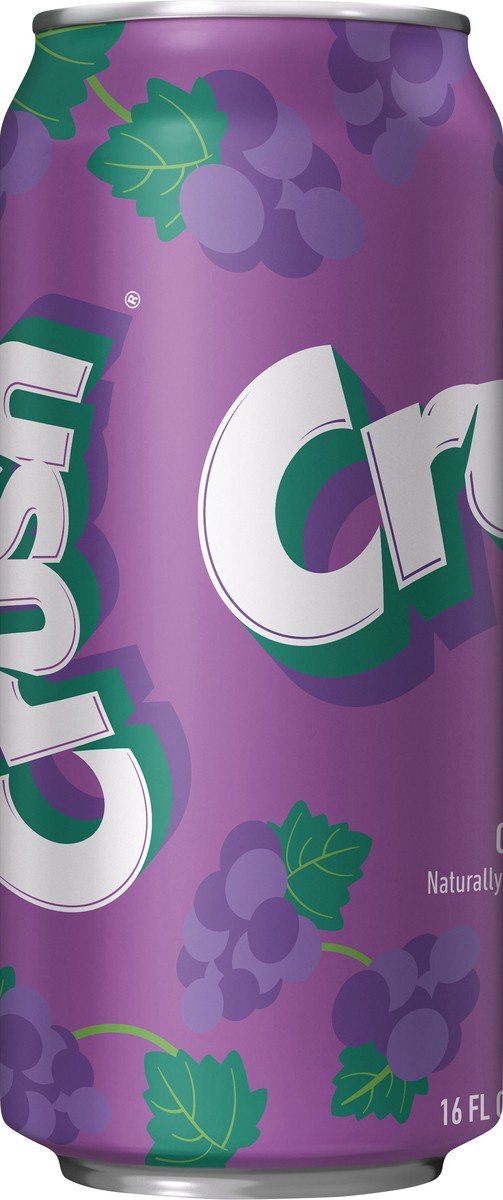 slide 4 of 11, Crush Grape Soda, 16 fl oz can, 16 fl oz