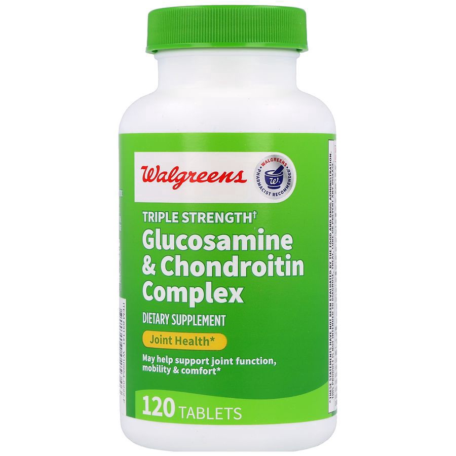 slide 1 of 5, Walgreens Triple Strength Glucosamine and Chondroitin Complex, 120 ct