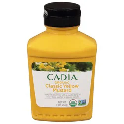 Cadia Classic Yellow Organic Mustard 9 oz