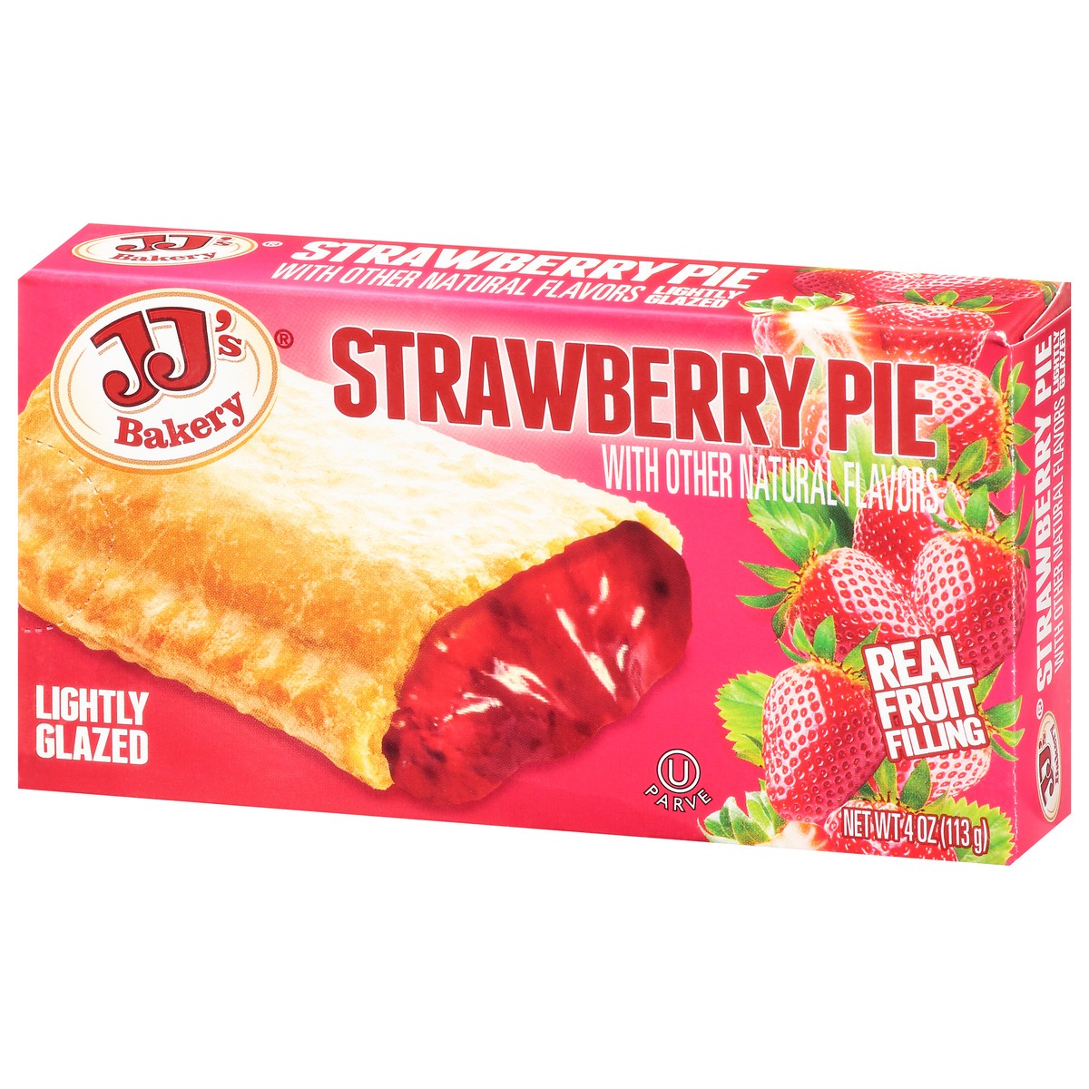 slide 3 of 9, JJ's Bakery Jj's Pie Strawberry, 4 oz