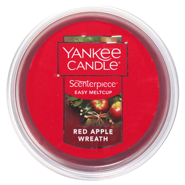 slide 1 of 1, Yankee Candle Scenterpiece Wax Cup Red Apple Wreath, 2.2 oz