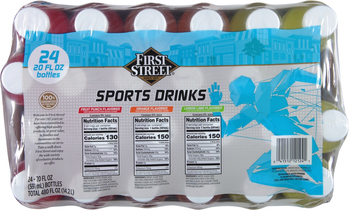 slide 6 of 14, First Street Sports Drinks Variety - 24 ct; 20 oz, 24 ct; 20 oz