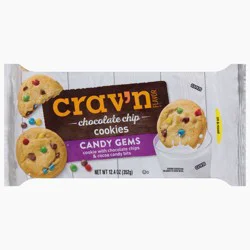 Crav'N Flavor Candy Gems Chocolate Chip Cookies 12.4 oz