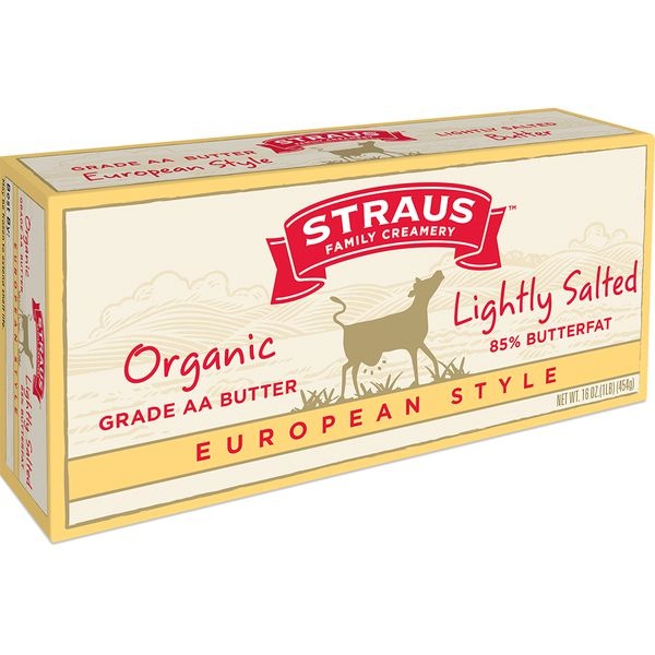 slide 1 of 1, Straus Family Creamery Salted Butter, 1 lb