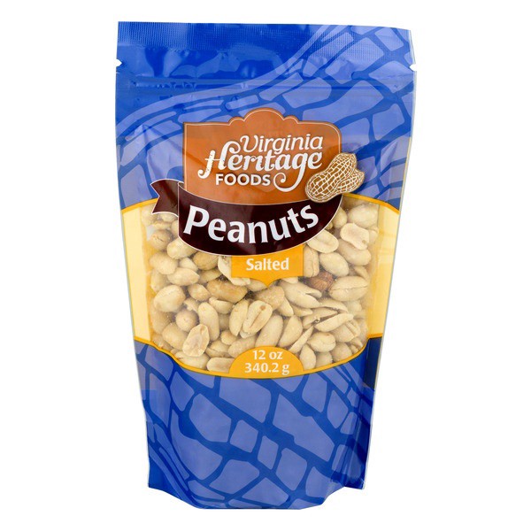 slide 1 of 1, Virginia Heritage Foods Peanuts Salted, 12 oz