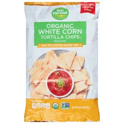 Sun Harvest Organic White Corn Tortilla Chips