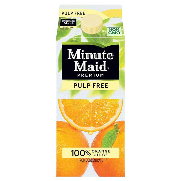 slide 1 of 1, Minute Maid Orange Juice, Pulp Free - 64 oz, 64 oz