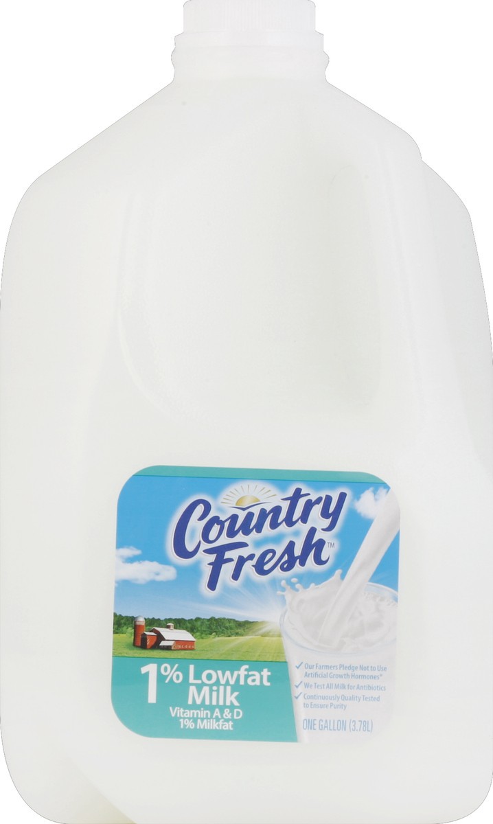 slide 3 of 5, Country Fresh 1% Low Fat Milk Gallon - 1 Jug, 1 gal