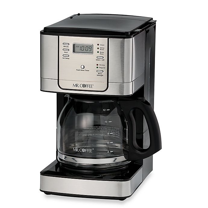 slide 1 of 1, Mr. Coffee JWX Series 12-Cup Programmable Stainless Steel Coffee Maker, 1 ct