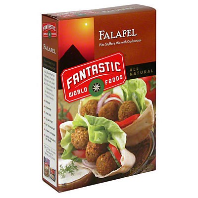 slide 1 of 4, Fantastic World Foods Falafel Pita Stuffers Mix with Garbanzos, 8 oz