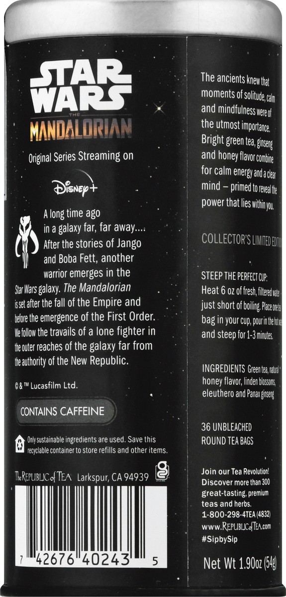 slide 9 of 12, The Republic of Tea Star Wars The Mandalorian Tea Bags Green Tea - 36 ct, 36 ct