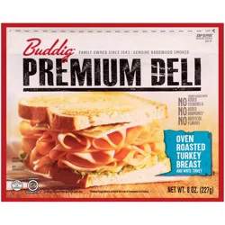Buddig Premium Deli Oven Roasted Turkey Breast and White Turkey 8 oz. ZIP-PAK