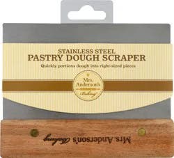 Mrs. Anderson's Baking Stainless Steel Pastry Dough Scraper 1 ea