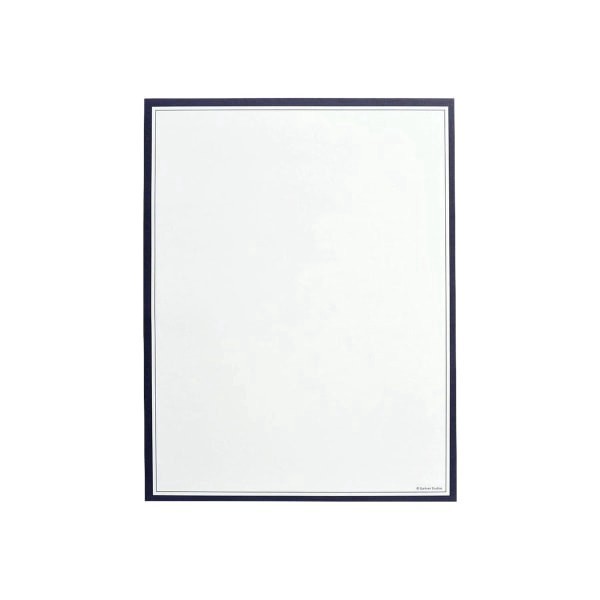 slide 2 of 2, Gartner Studios Stationery, Navy/White, 100 ct