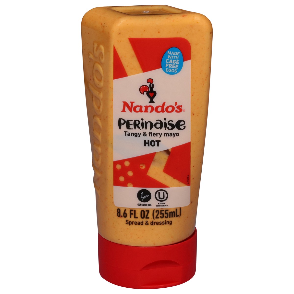 slide 1 of 13, Nando's Mayo Squeeze Hot, 8.6 fl oz