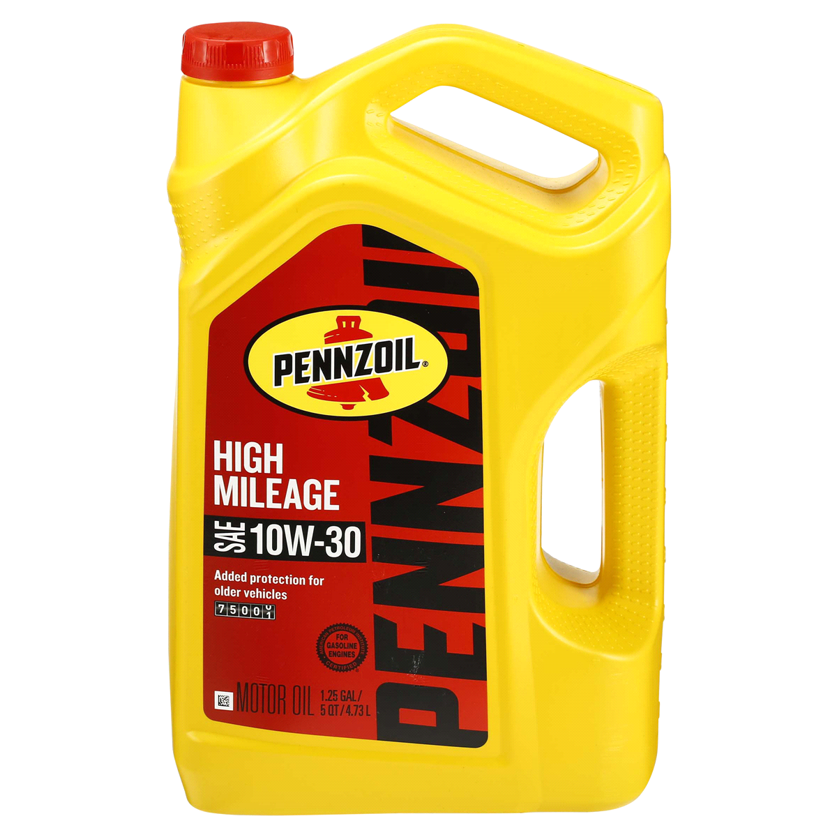 slide 1 of 5, Pennzoil High Mileage SAE 10W-30 Motor Oil, 160 fl oz