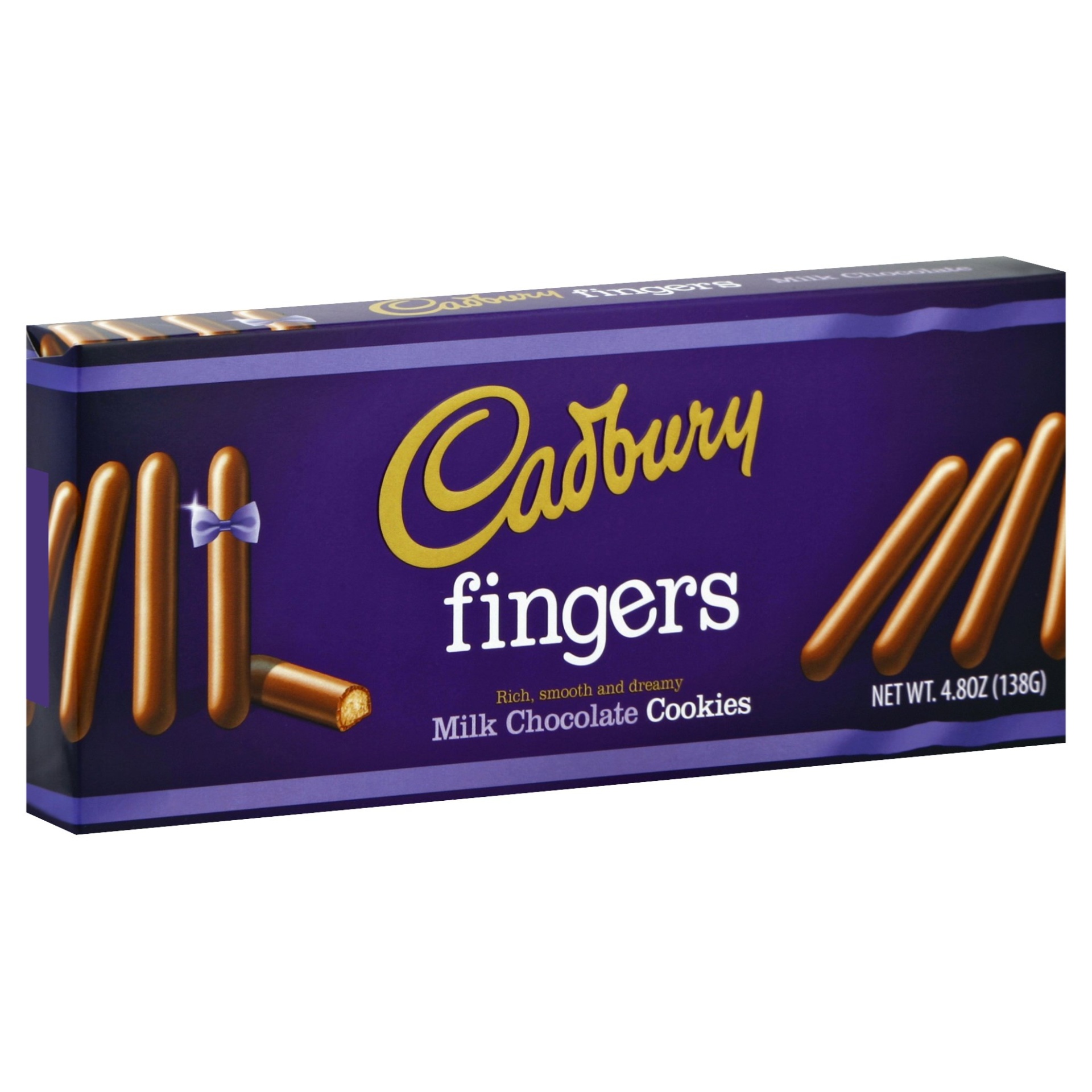 slide 1 of 1, Cadbury Fingers Rich, Smooth and Dreamy Milk Chocolate Cookies, 4.8 oz