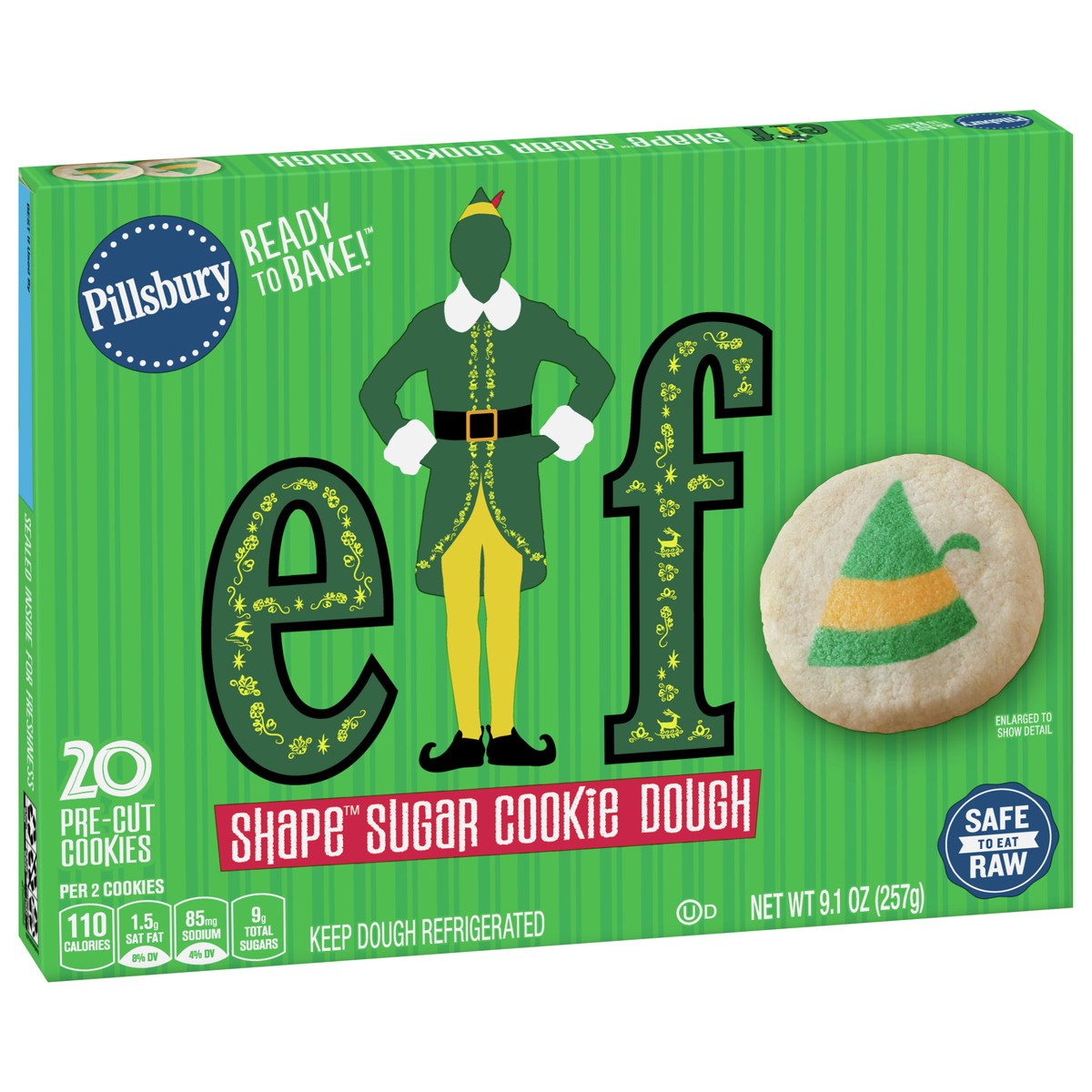 slide 2 of 8, Pillsbury™ Shape™ Elf Sugar Cookies, 20 ct