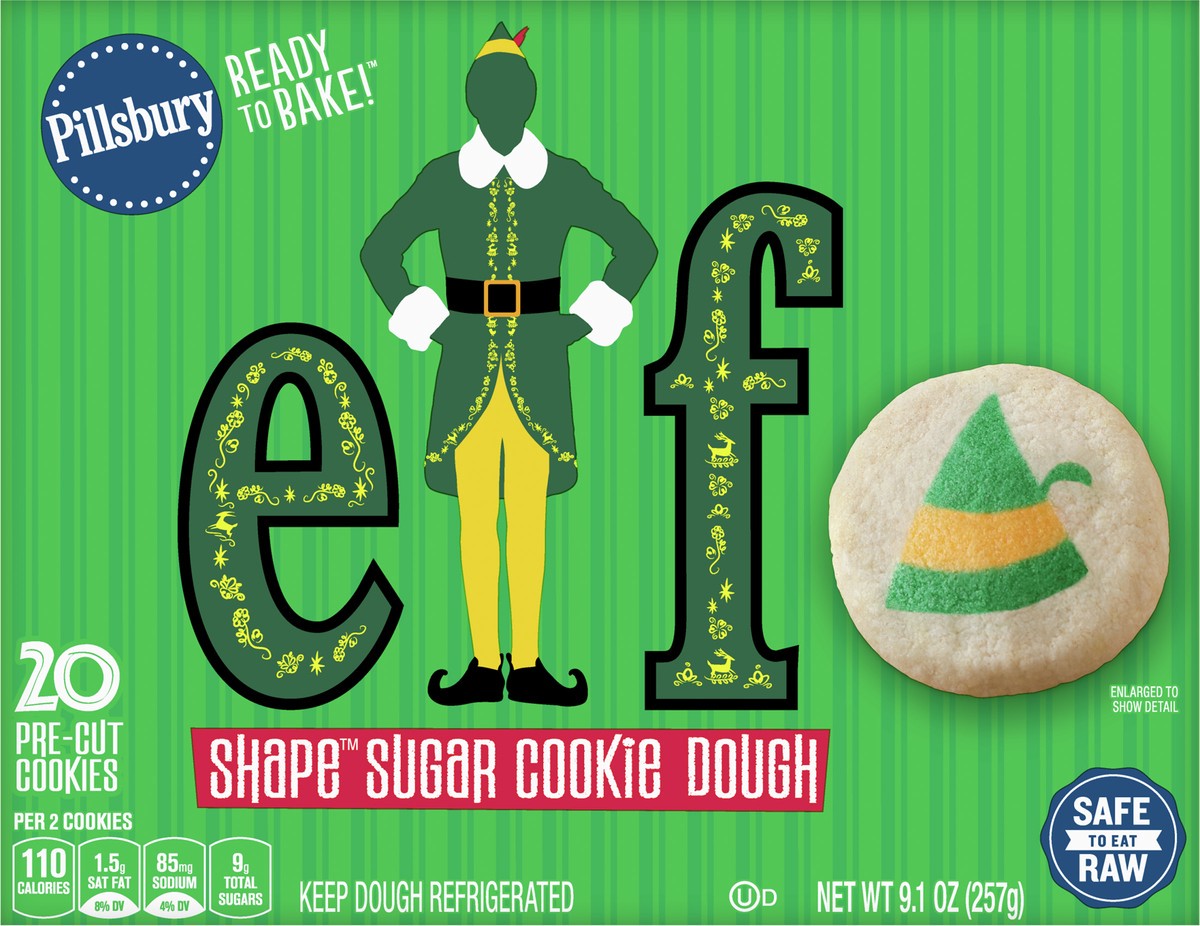 slide 5 of 8, Pillsbury™ Shape™ Elf Sugar Cookies, 20 ct