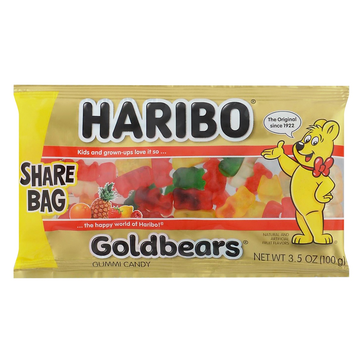 slide 1 of 1, Haribo Gold-Bears Share Bag, 3.5 oz