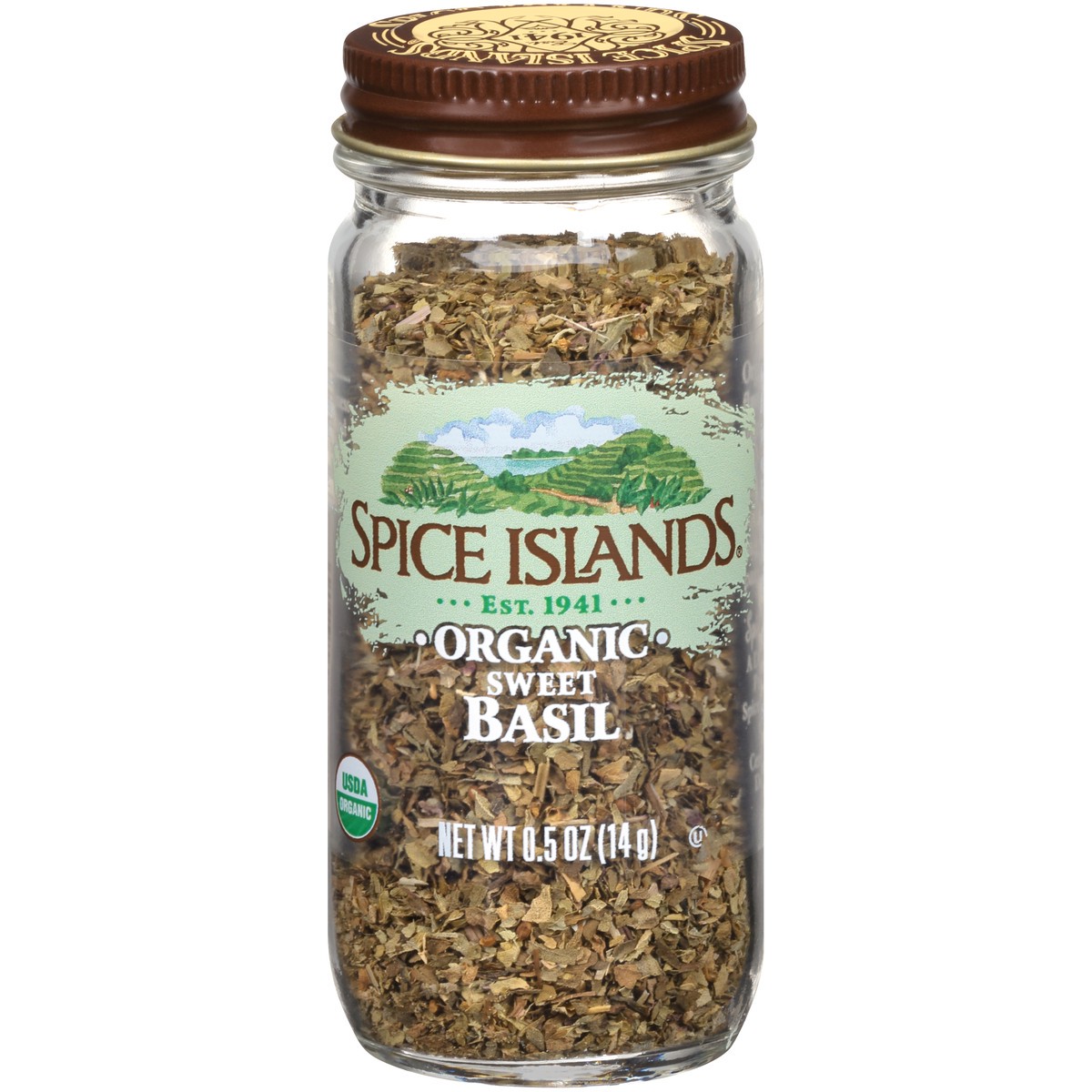 slide 1 of 7, Spice Islands Organic Sweet Basil 0.5 oz. Jar, 0.5 oz