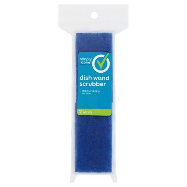 slide 1 of 6, Simply Done Dish Wand Scrubber Refills, 2 ct