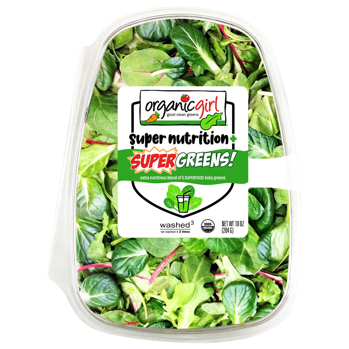 slide 1 of 3, organicgirl Supergreens, 10 oz