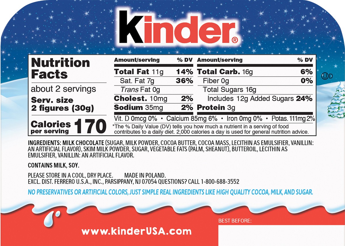 slide 2 of 4, Kinder 3 Pack Creamy Milk Layer Milk Chocolate Figure 3 ea, 3 ct