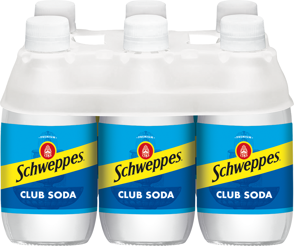 slide 1 of 1, Schweppes Club Soda, 6 ct; 10 fl oz