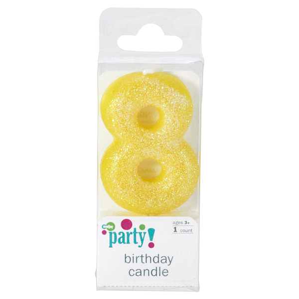 slide 1 of 1, Meijer Birthday Candle, Number 8, 1 ct