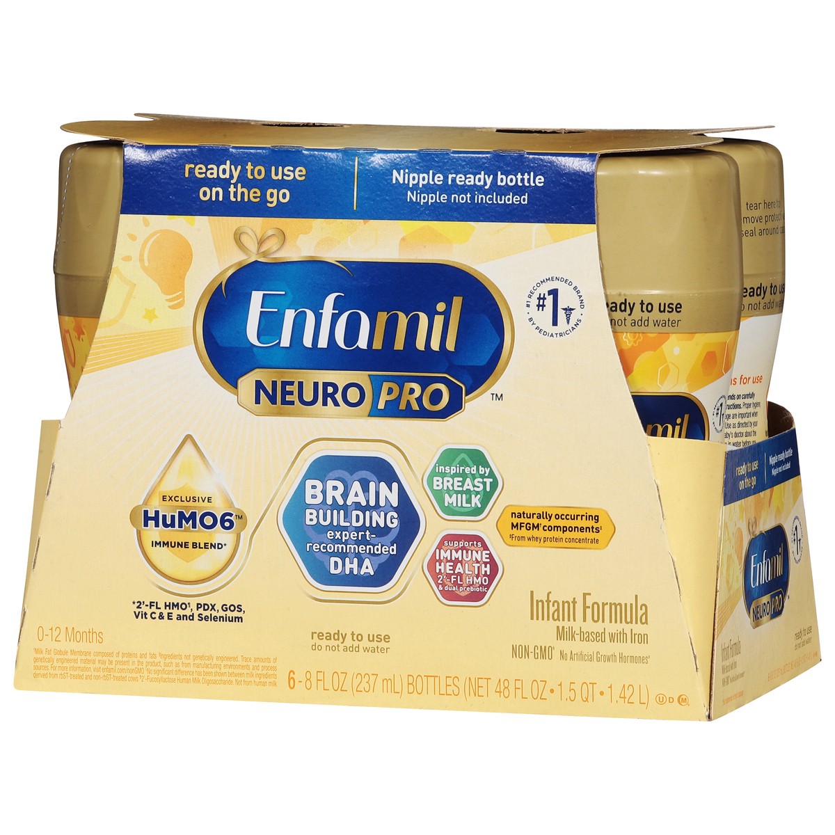 slide 12 of 14, Enfamil Neuro Pro Infant Formula with Iron 6 - 8 fl oz Bottles, 6 ct; 8 fl oz