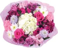 Bloom Haus Lush Bouquet - Orange / Purple / Green