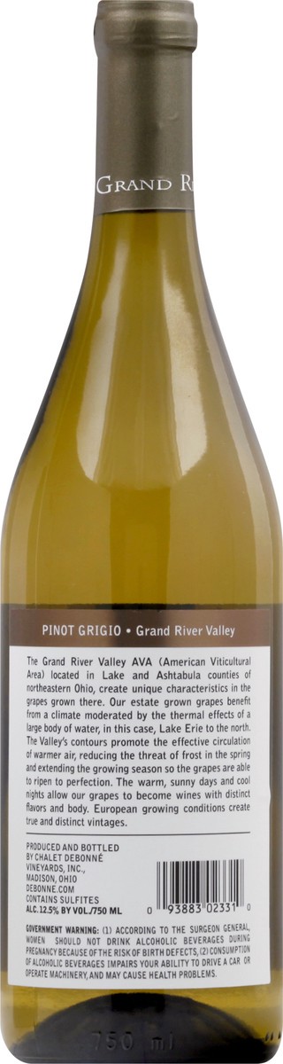 slide 2 of 9, Debonne Vineyards Pinot Grigio 750 ml, 750 ml