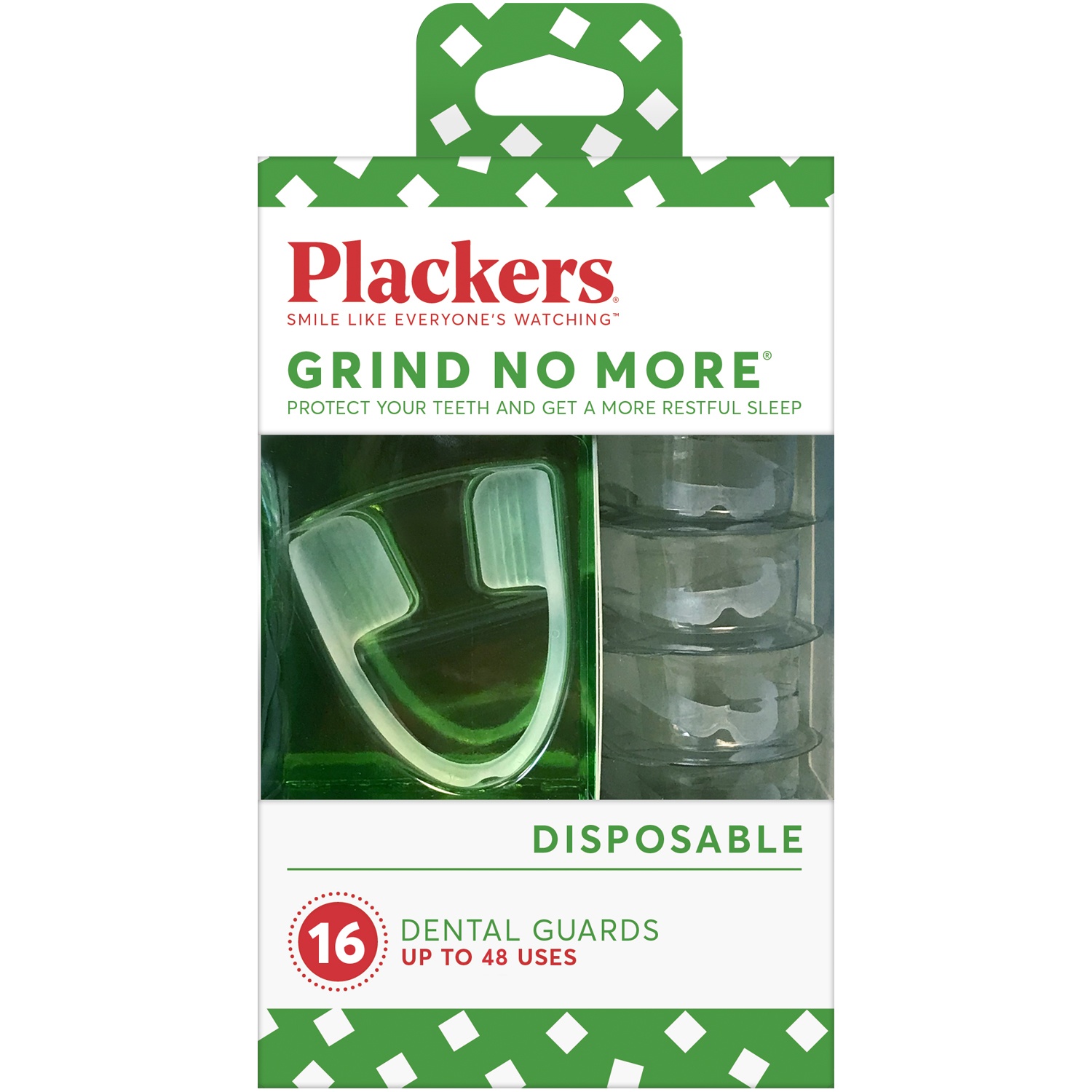 slide 1 of 2, Plackers Grind, No More Dental Night Guard for Teeth Grinding, 16 ct