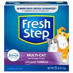 Fresh Step Multi-Cat With Febreze Freshness Scented Clumping Cat Litter
