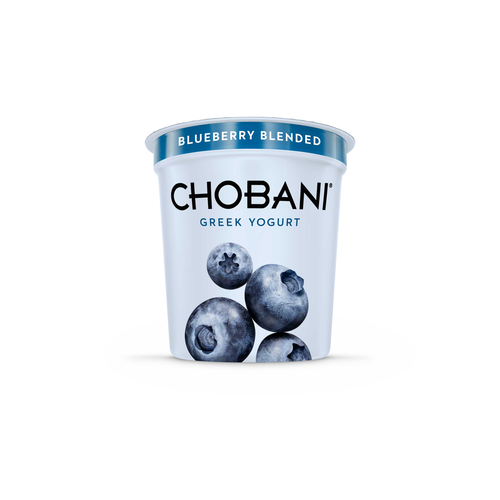 slide 1 of 1, Chobani Yogurt, Greek, Non-Fat, Blueberry Blended, 32 oz