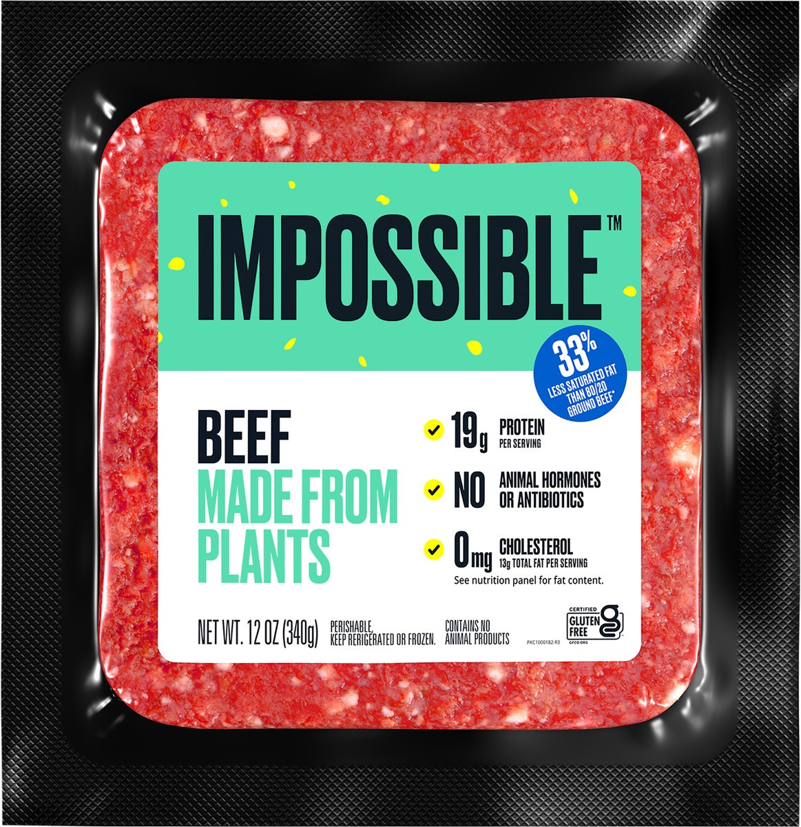 slide 3 of 4, Impossible™ Ground Beef Meat From Plants, 12 oz, 12 oz