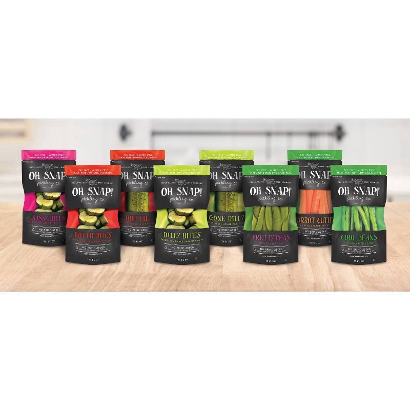 slide 6 of 6, Oh Snap! Pickling Co. Pickle Sweet & Sassy Bites, 3.25 fl oz