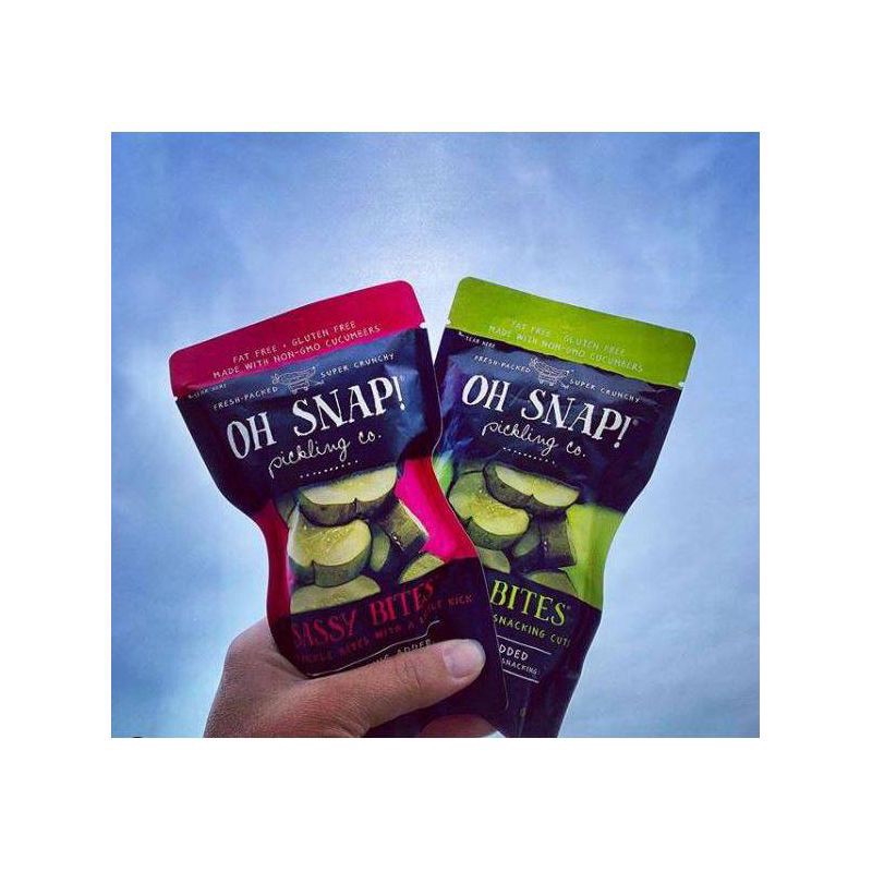 slide 2 of 6, Oh Snap! Pickling Co. Pickle Sweet & Sassy Bites, 3.25 fl oz