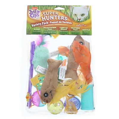 slide 1 of 1, Hartz Just for Cats Super Hunters Variety Pack Cat Toys, 1 oz